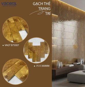 Gạch thẻ Vacera thổ phách